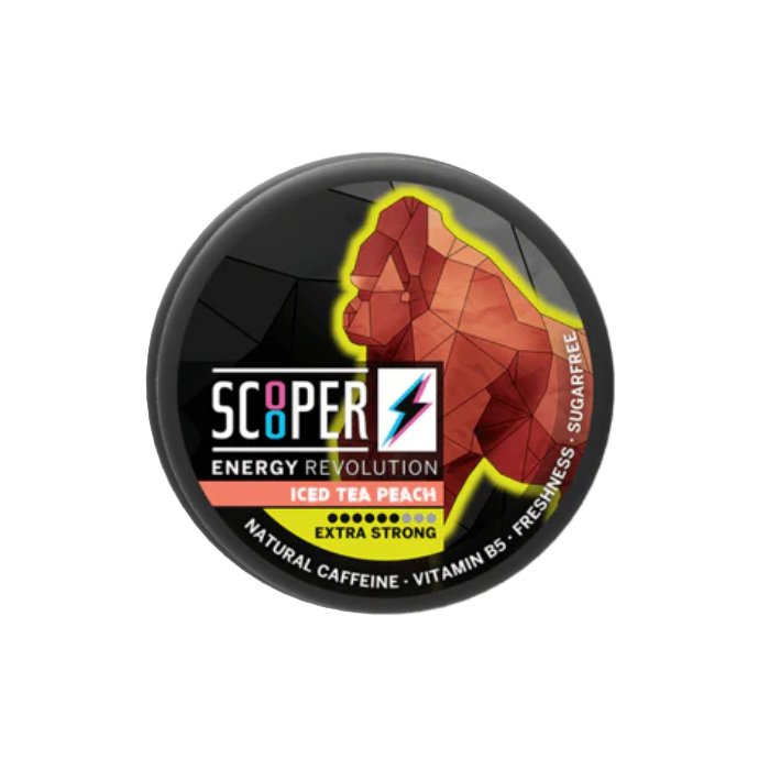 SCOOPER ENERGY ICED TEA PEACH - ES